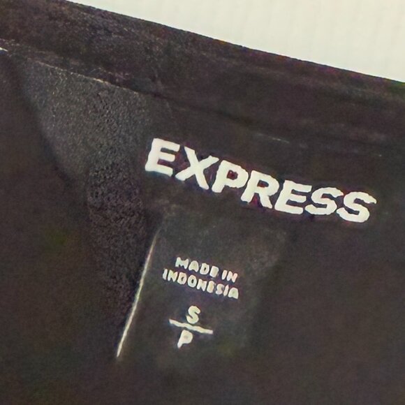 Women Express V Neck Sleeveless Lightweight Blouse in Black Size Small - Picture 3 of 7